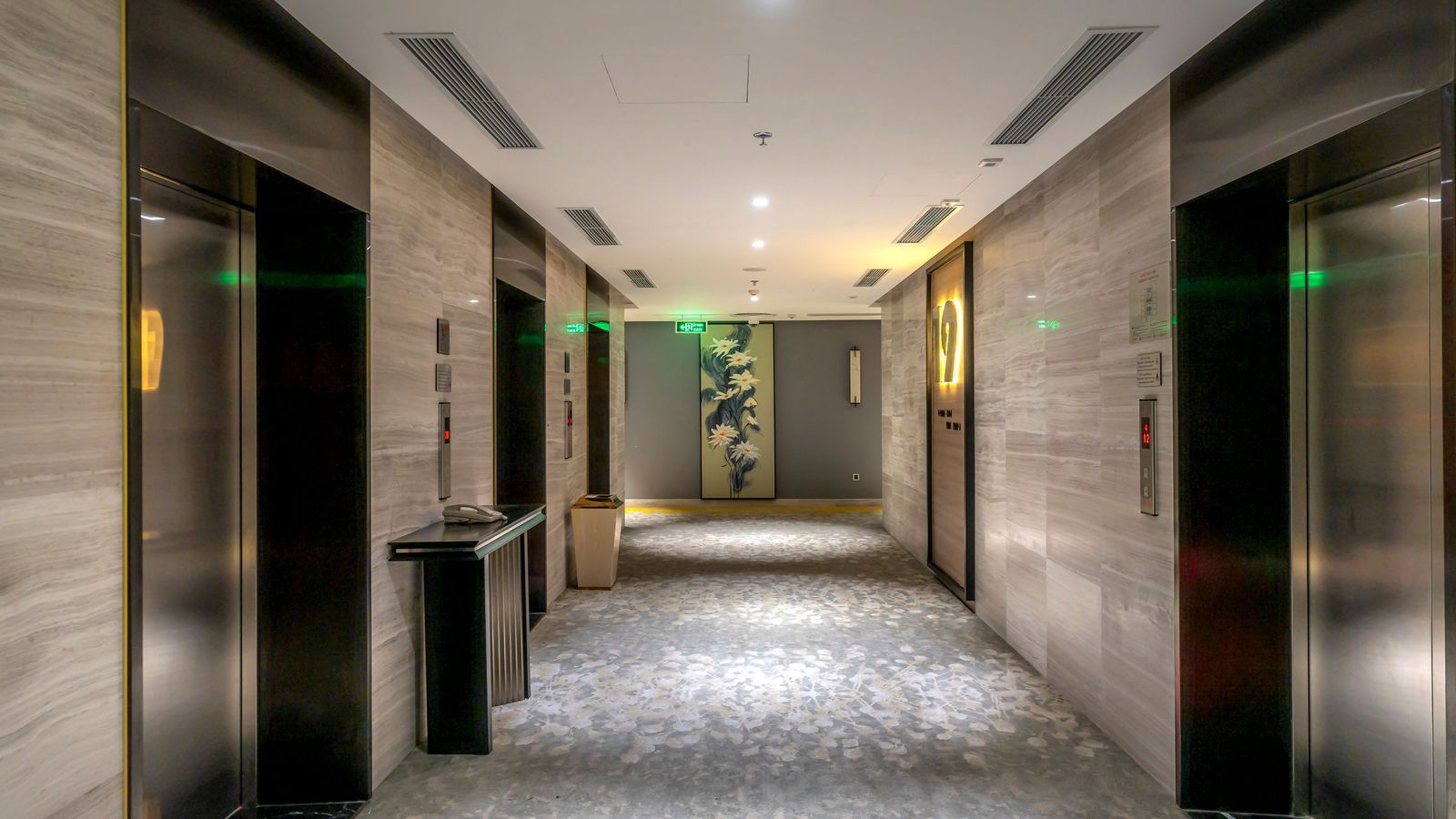 Corridor in a modern commercial building