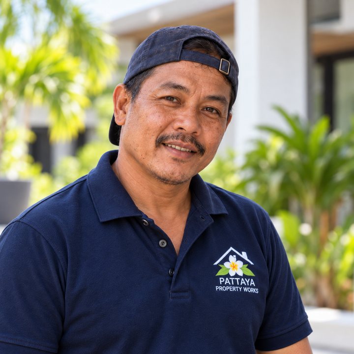 Pattaya PropertyWorks team member: Painting & finishes